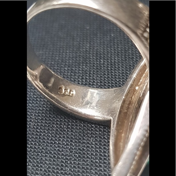 Malachite gemstone silver ring - Picture 8 of 8